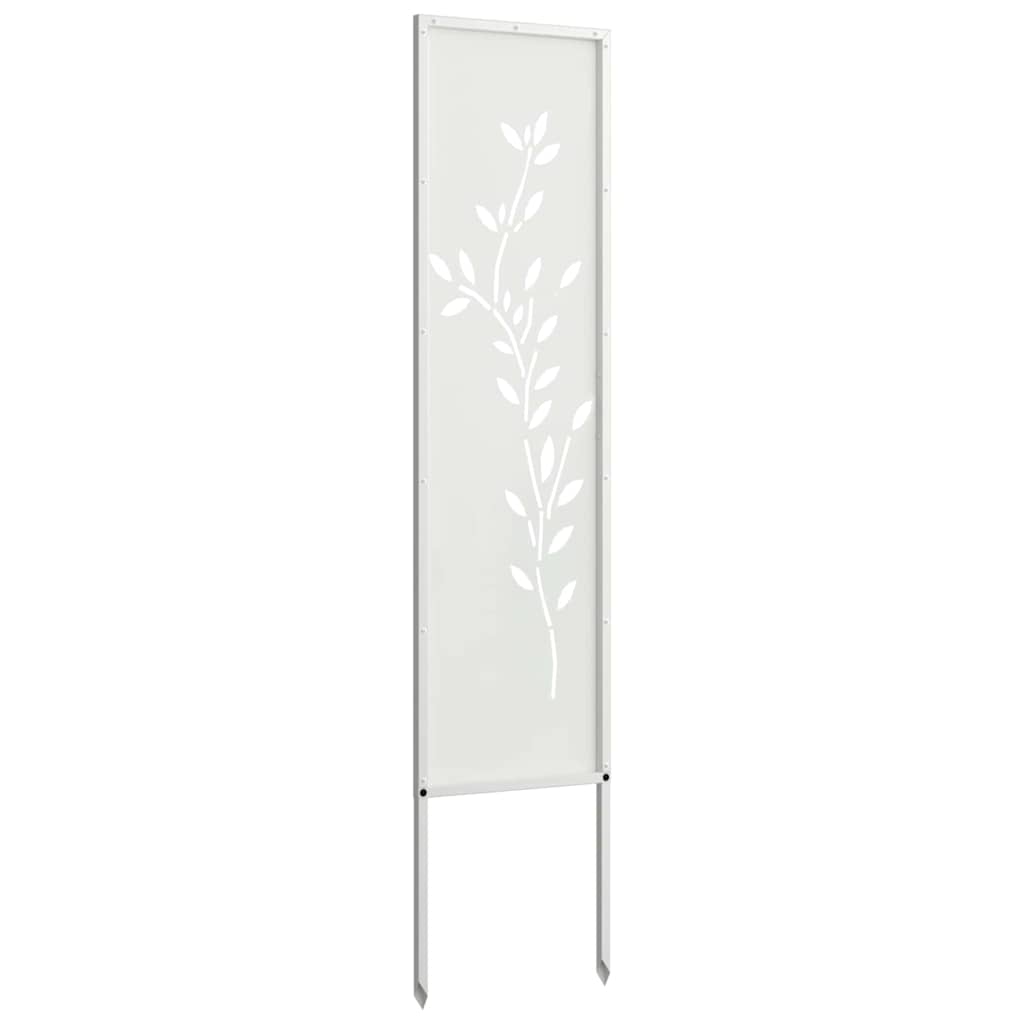 vidaXL Ekran zapewniający prywatność w ogrodzie Biały 32 x 140 cm