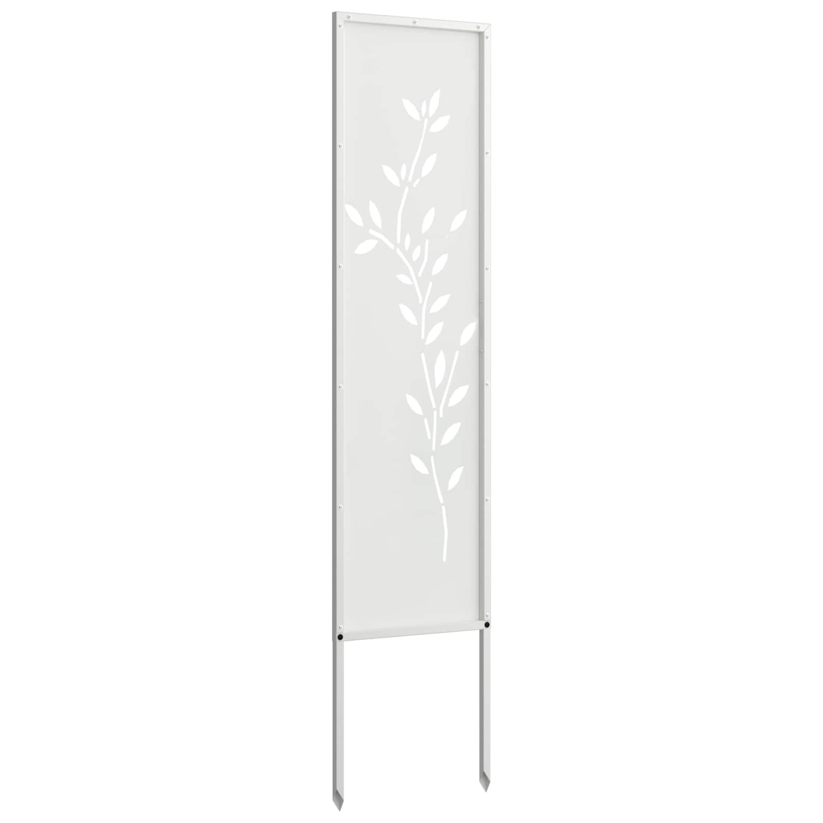 vidaXL Ekran zapewniający prywatność w ogrodzie Biały 32 x 140 cm