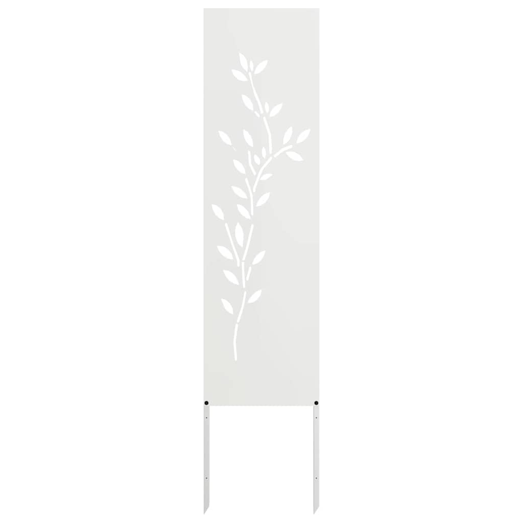 vidaXL Ekran zapewniający prywatność w ogrodzie Biały 32 x 140 cm