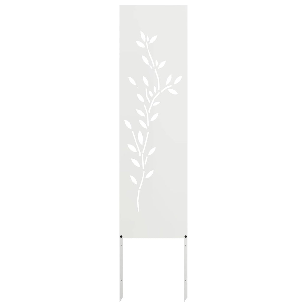 vidaXL Ekran zapewniający prywatność w ogrodzie Biały 32 x 140 cm