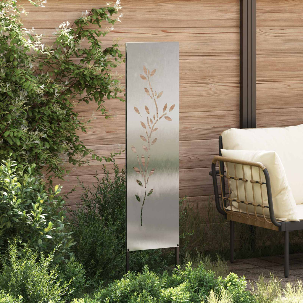 vidaXL Ekran zapewniający prywatność w ogrodzie Srebrny 32 x 140 cm