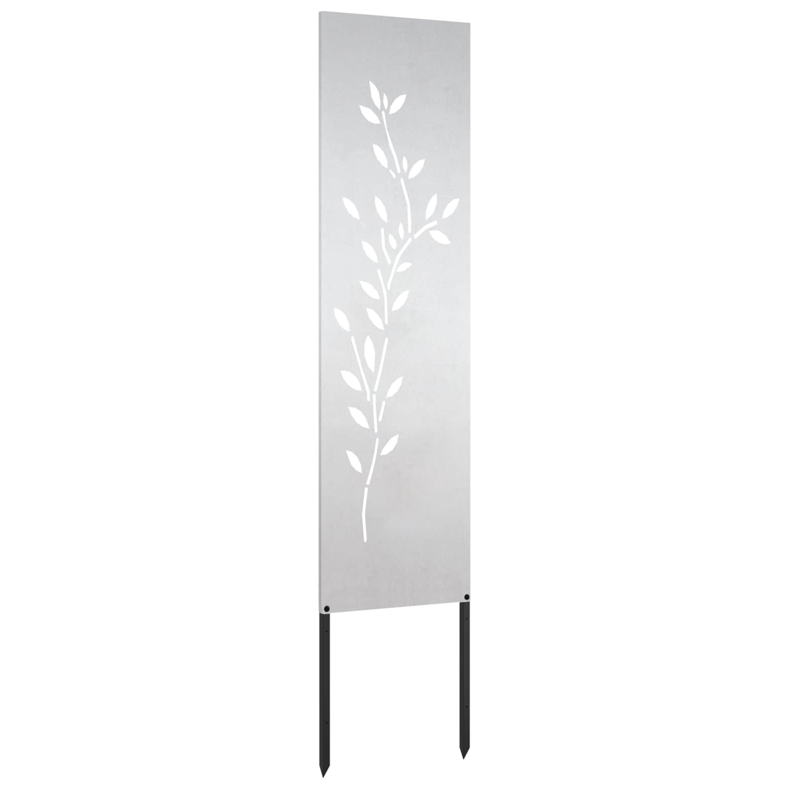 vidaXL Ekran zapewniający prywatność w ogrodzie Srebrny 32 x 140 cm