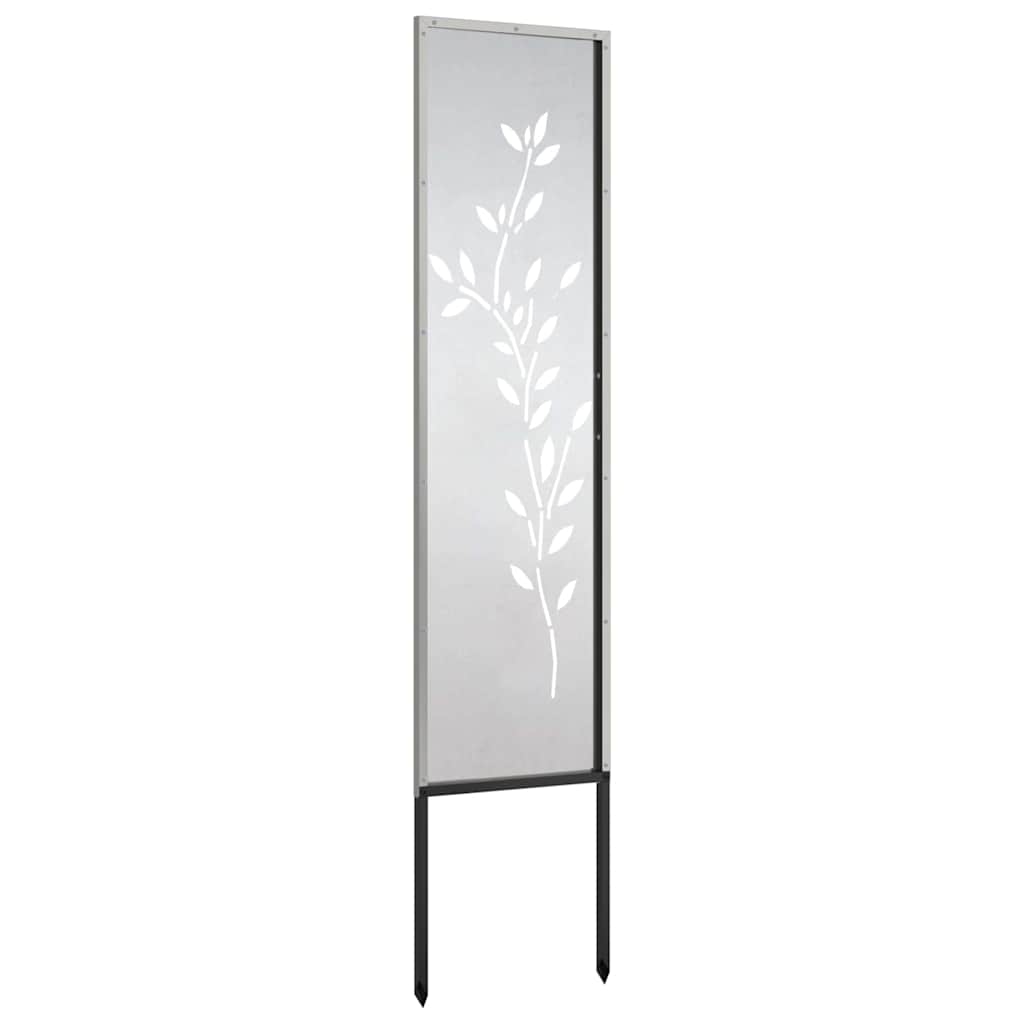 vidaXL Ekran zapewniający prywatność w ogrodzie Srebrny 32 x 140 cm