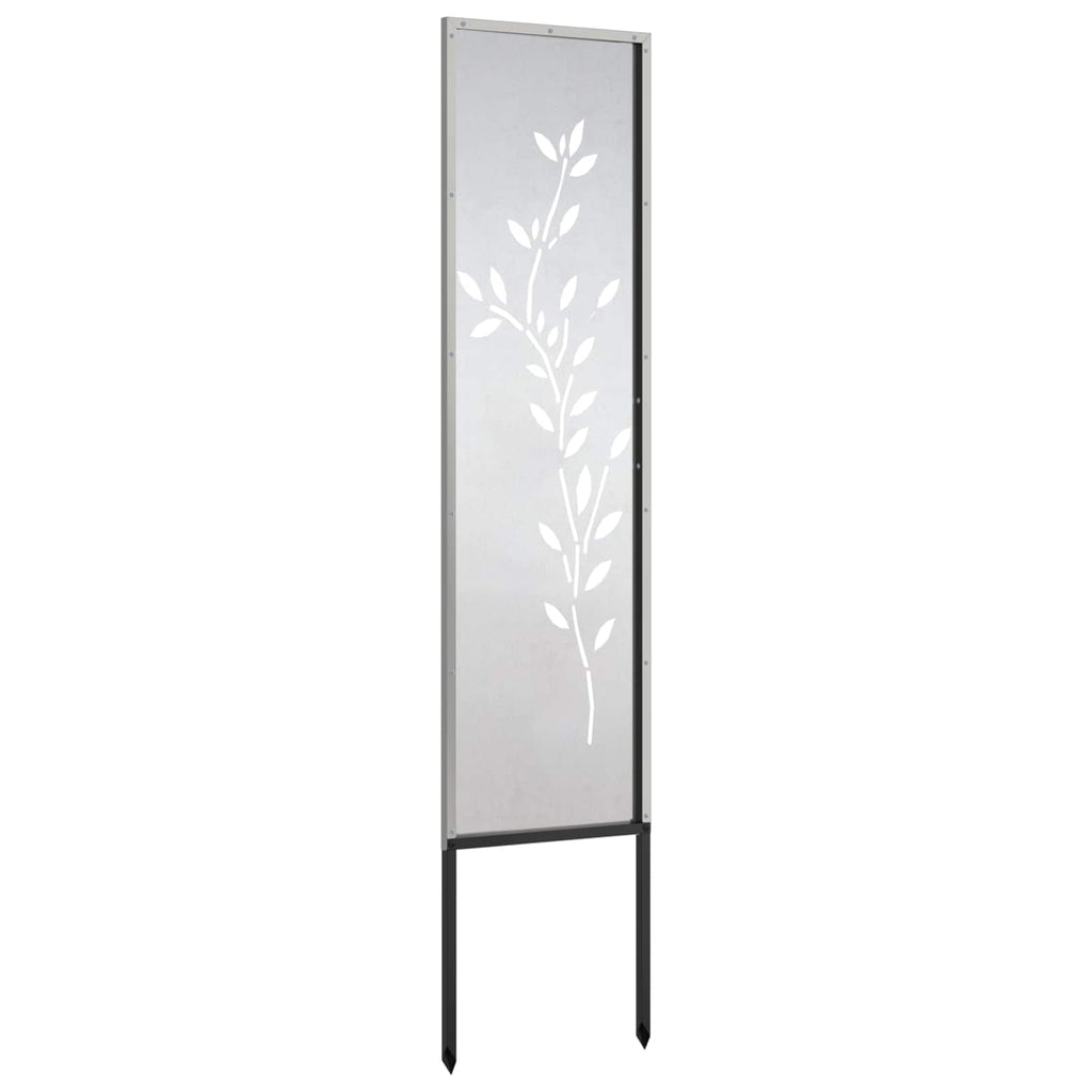 vidaXL Ekran zapewniający prywatność w ogrodzie Srebrny 32 x 140 cm