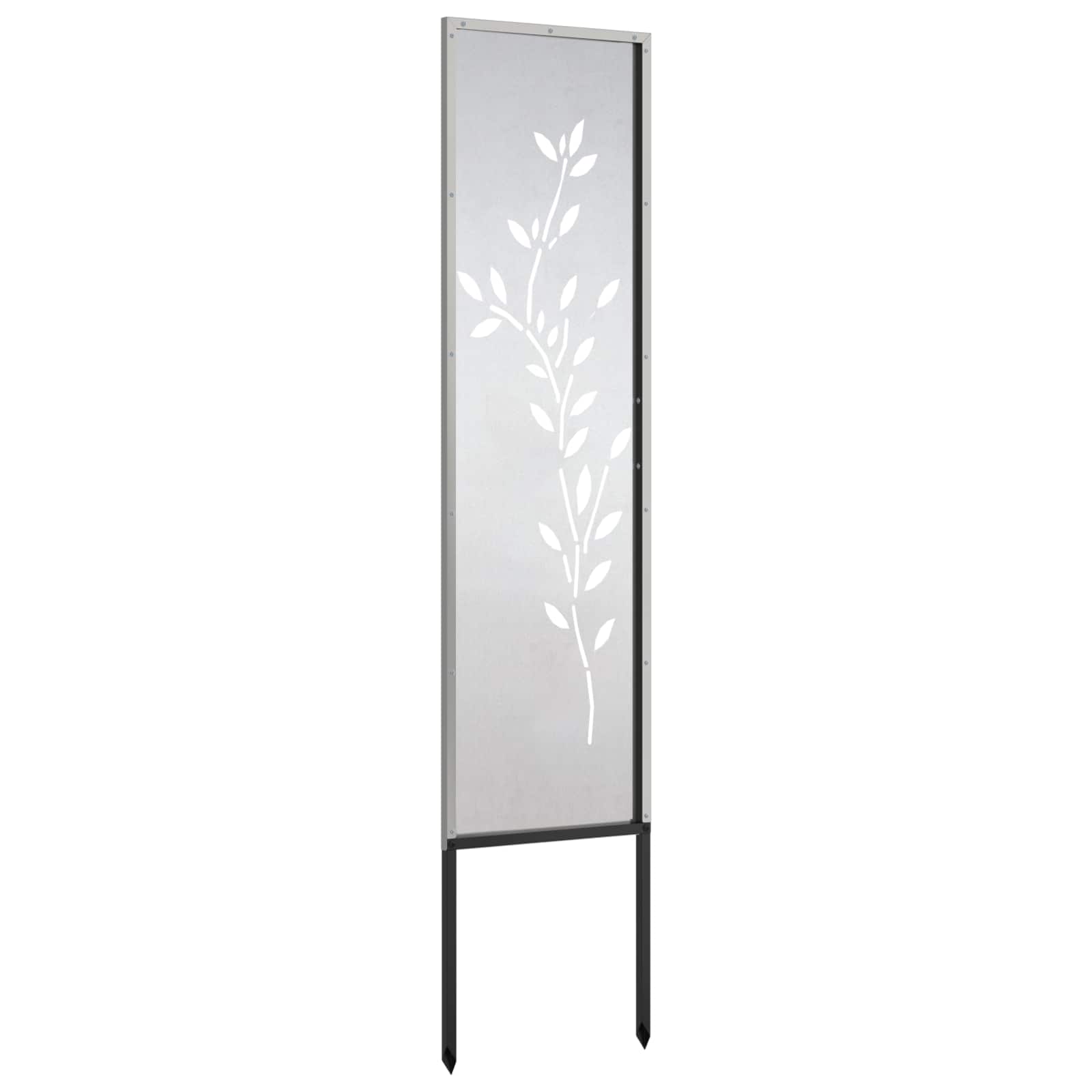 vidaXL Ekran zapewniający prywatność w ogrodzie Srebrny 32 x 140 cm