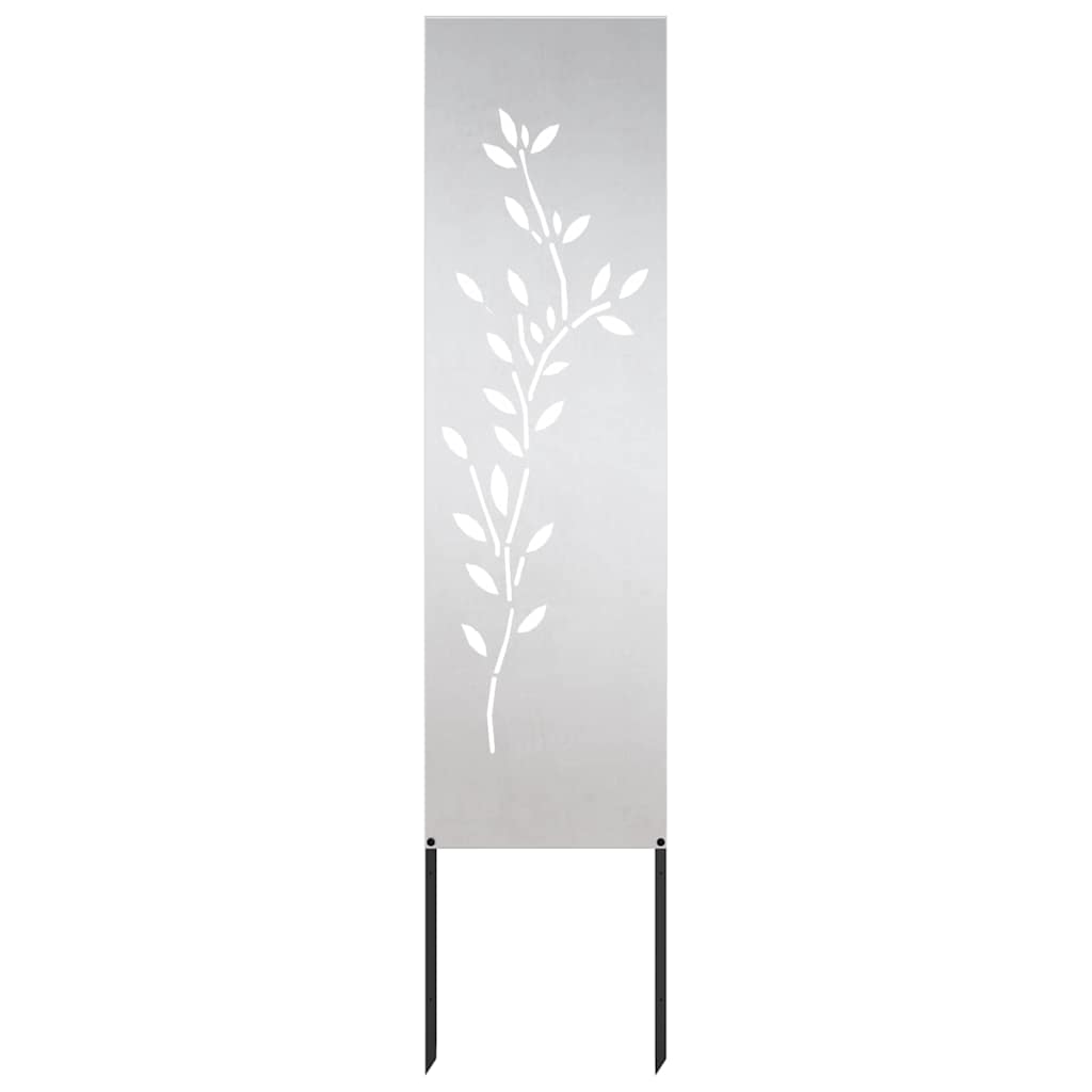 vidaXL Ekran zapewniający prywatność w ogrodzie Srebrny 32 x 140 cm