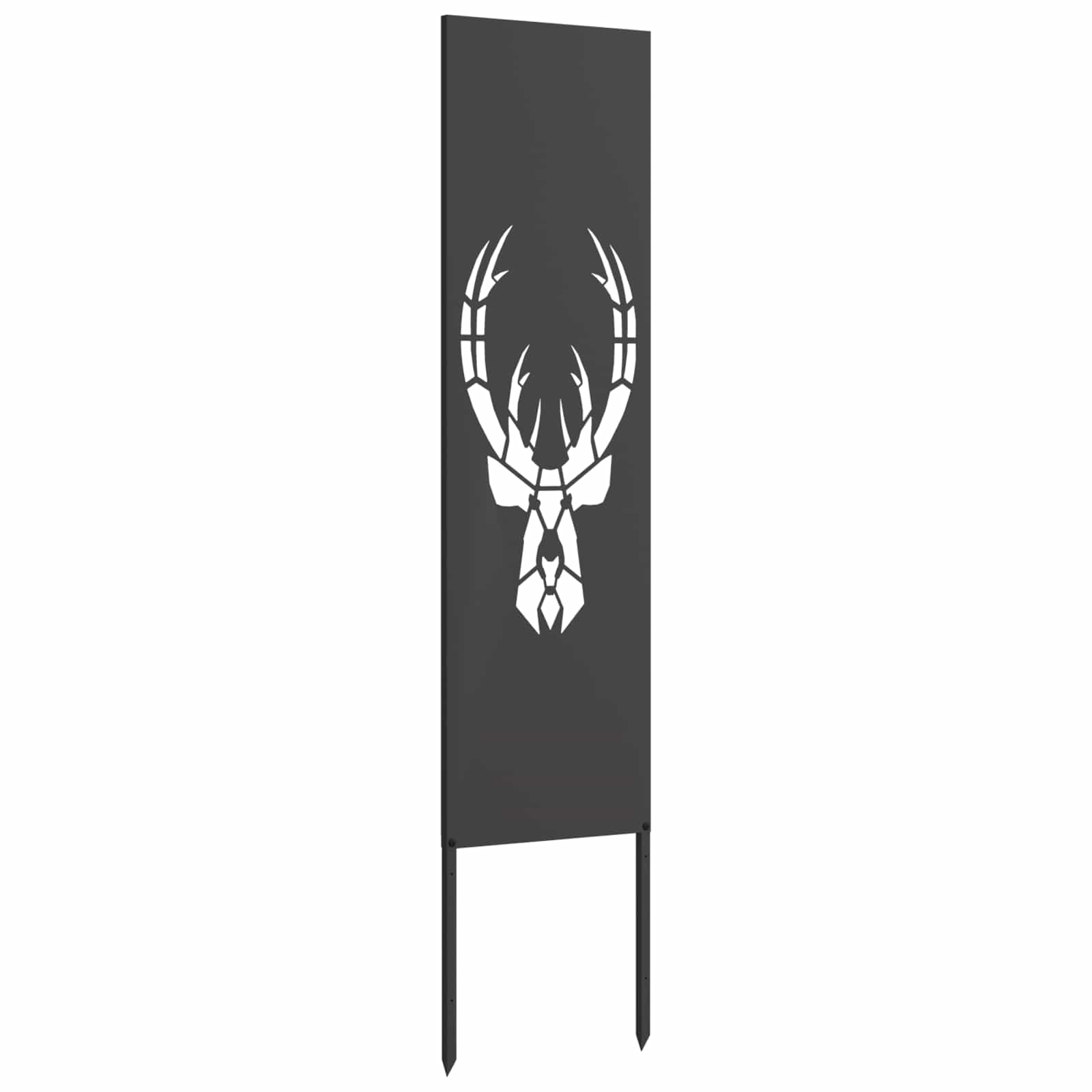 vidaXL Ekran zapewniający prywatność w ogrodzie Czarny 32 x 140 cm