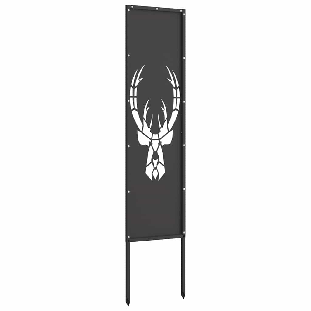 vidaXL Ekran zapewniający prywatność w ogrodzie Czarny 32 x 140 cm