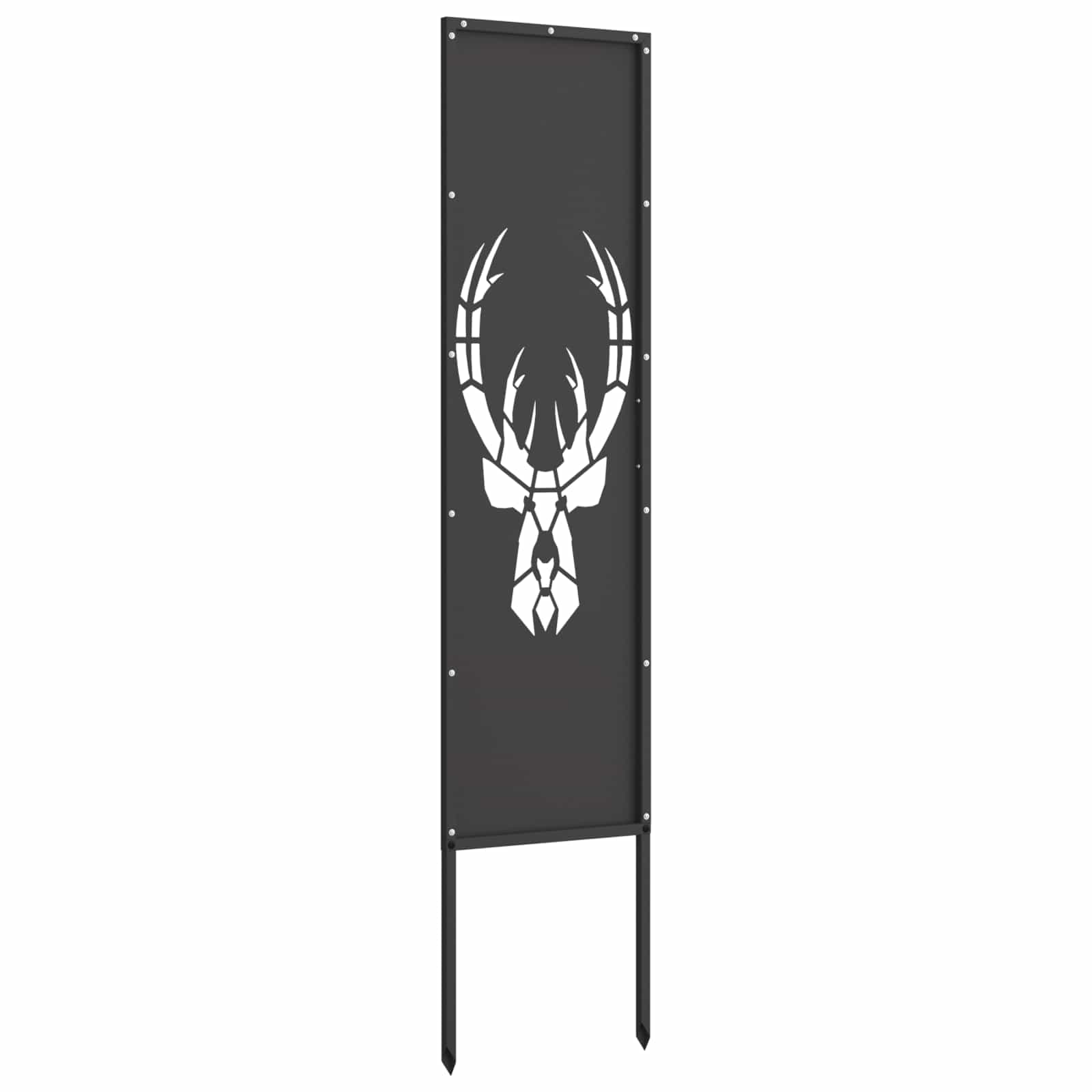 vidaXL Ekran zapewniający prywatność w ogrodzie Czarny 32 x 140 cm
