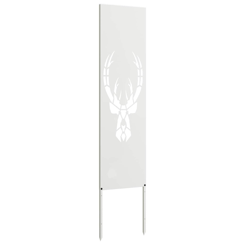 vidaXL Ekran zapewniający prywatność w ogrodzie Biały 32 x 140 cm