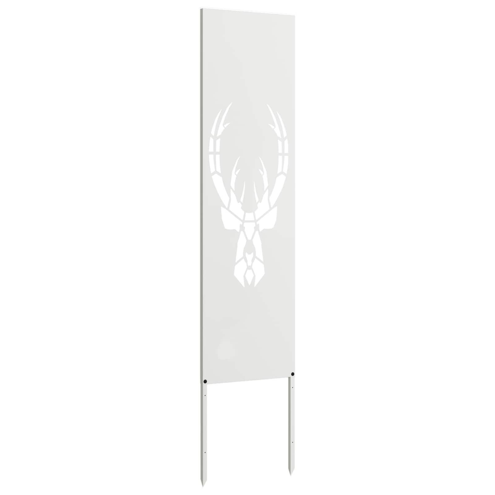 vidaXL Ekran zapewniający prywatność w ogrodzie Biały 32 x 140 cm