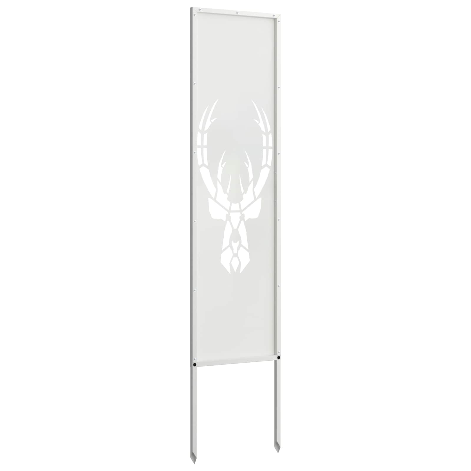 vidaXL Ekran zapewniający prywatność w ogrodzie Biały 32 x 140 cm