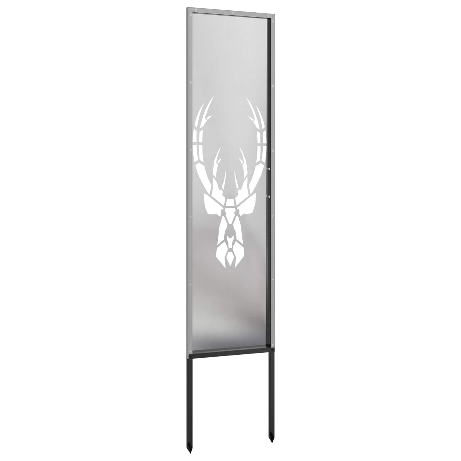 vidaXL Ekran zapewniający prywatność w ogrodzie Srebrny 32 x 140 cm