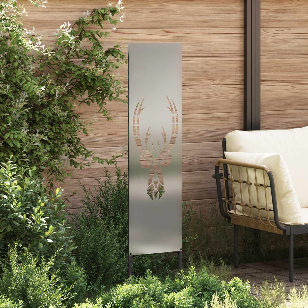 vidaXL Ekran zapewniający prywatność w ogrodzie Srebrny 32 x 140 cm