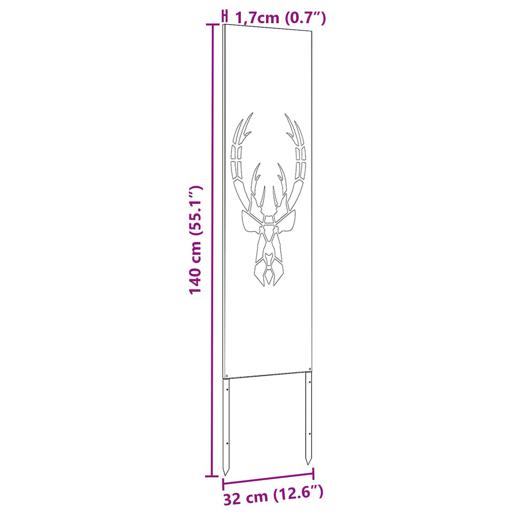 vidaXL Ekran zapewniający prywatność w ogrodzie Srebrny 32 x 140 cm