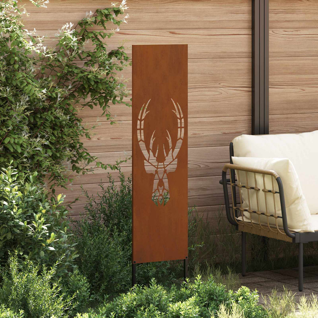 vidaXL Ekran zapewniający prywatność w ogrodzie Rdzawy 32 x 140 cm