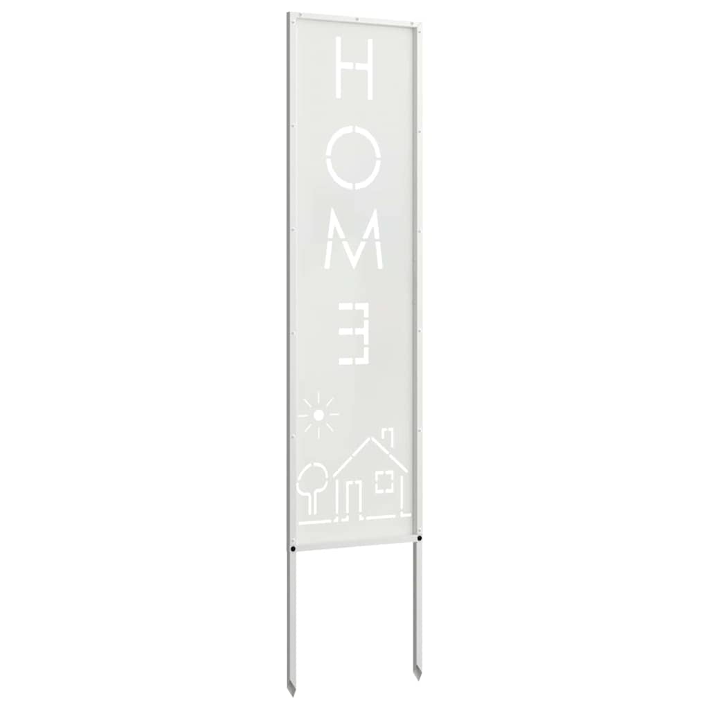 vidaXL Ekran zapewniający prywatność w ogrodzie Biały 32 x 140 cm