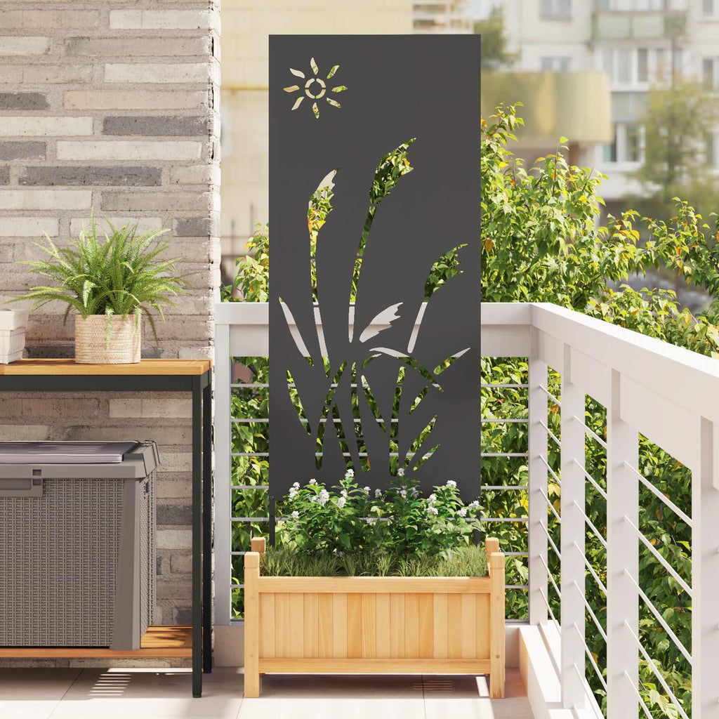 vidaXL Ekran zapewniający prywatność w ogrodzie Czarny 50 x 140 cm