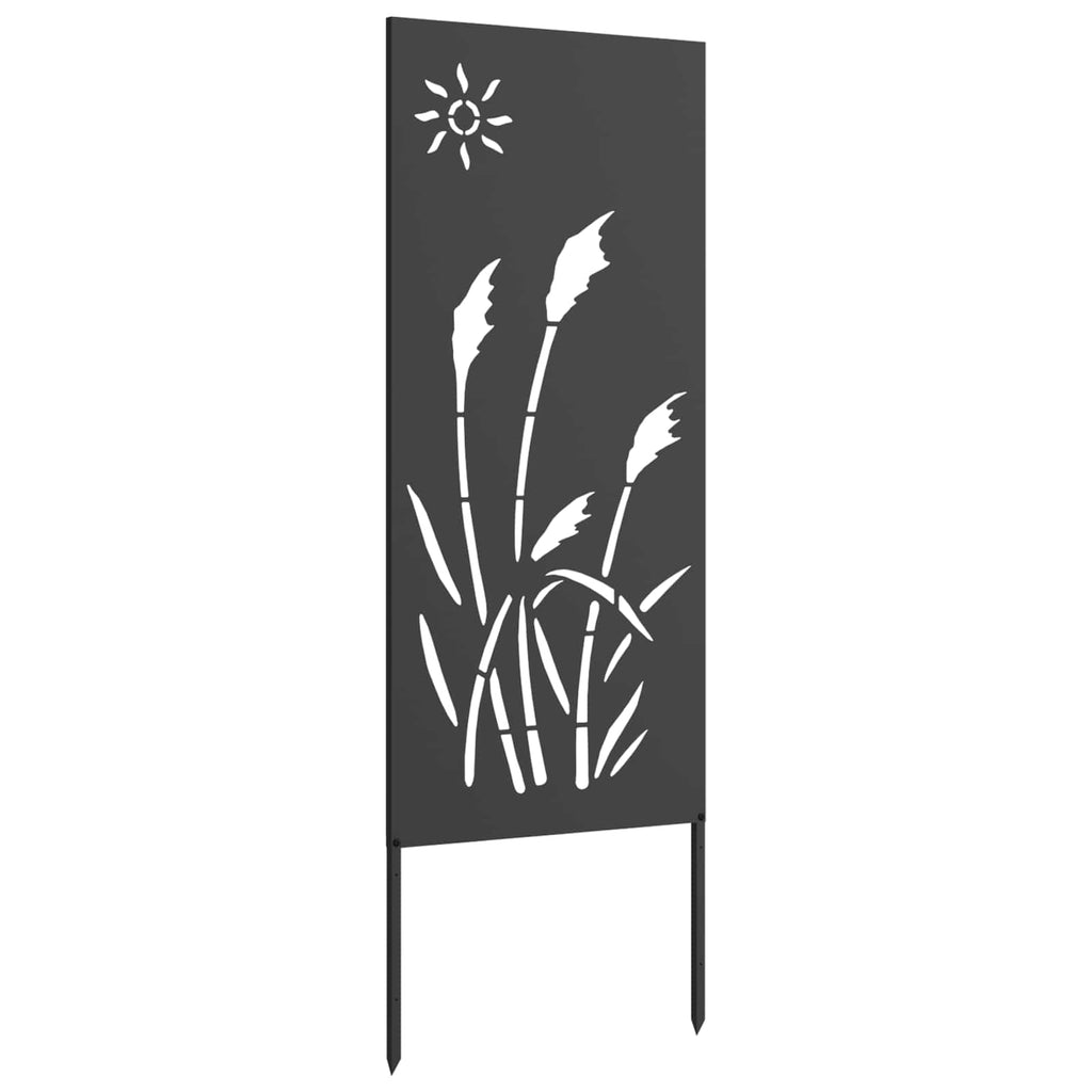vidaXL Ekran zapewniający prywatność w ogrodzie Czarny 50 x 140 cm