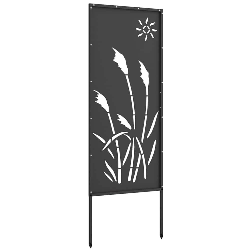 vidaXL Ekran zapewniający prywatność w ogrodzie Czarny 50 x 140 cm
