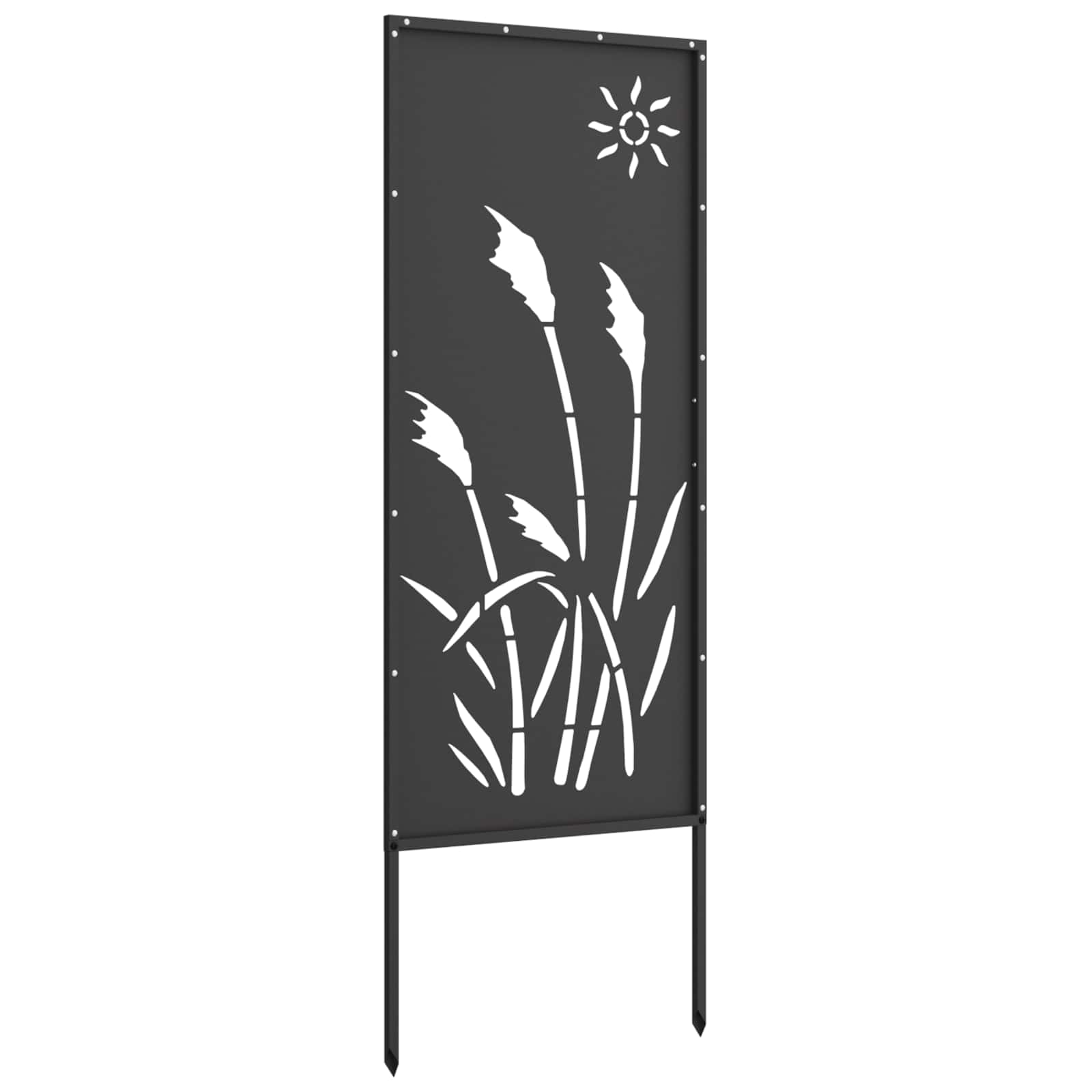 vidaXL Ekran zapewniający prywatność w ogrodzie Czarny 50 x 140 cm