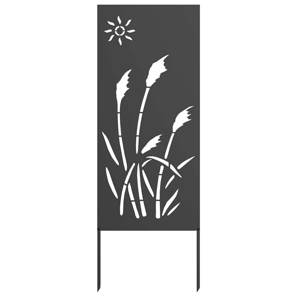 vidaXL Ekran zapewniający prywatność w ogrodzie Czarny 50 x 140 cm