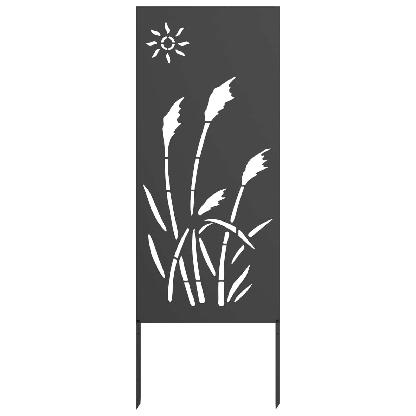 vidaXL Ekran zapewniający prywatność w ogrodzie Czarny 50 x 140 cm