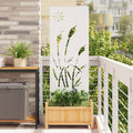 vidaXL Ekran zapewniający prywatność w ogrodzie Biały 50 x 140 cm