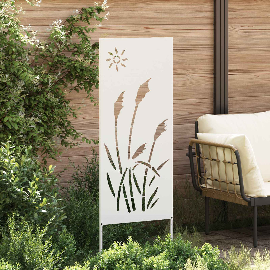 vidaXL Ekran zapewniający prywatność w ogrodzie Biały 50 x 140 cm