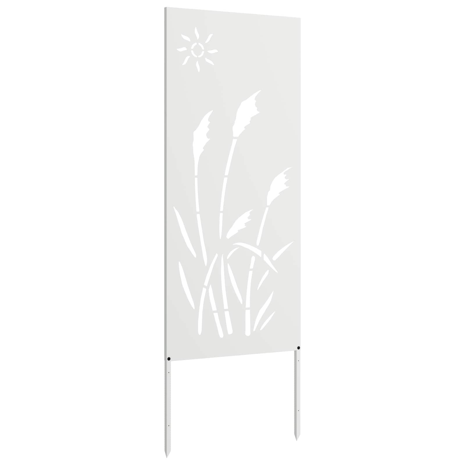 vidaXL Ekran zapewniający prywatność w ogrodzie Biały 50 x 140 cm