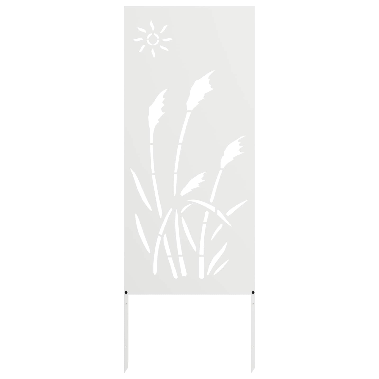 vidaXL Ekran zapewniający prywatność w ogrodzie Biały 50 x 140 cm