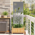 vidaXL Ekran zapewniający prywatność w ogrodzie Srebrny 50 x 140 cm