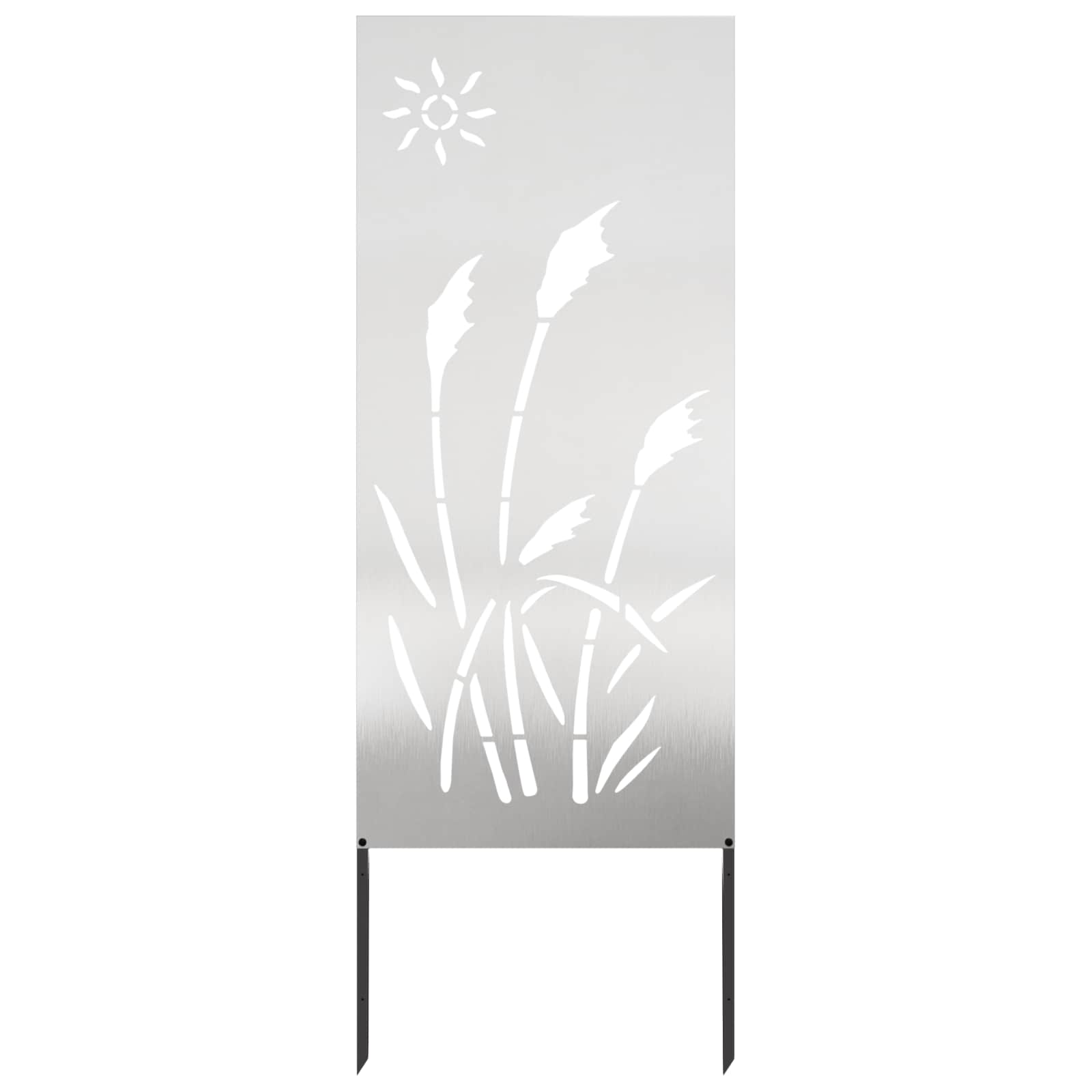vidaXL Ekran zapewniający prywatność w ogrodzie Srebrny 50 x 140 cm