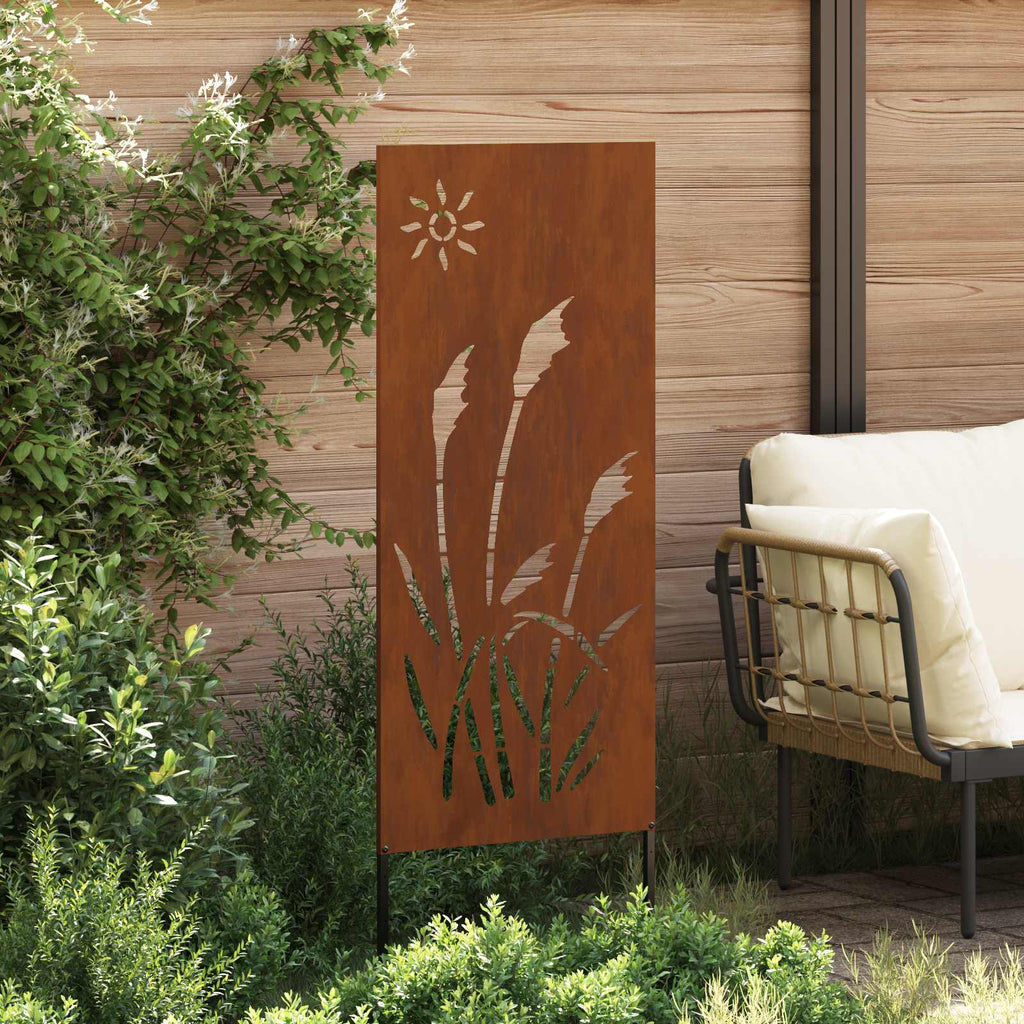 vidaXL Ekran zapewniający prywatność w ogrodzie Rdzawy 50 x 140 cm