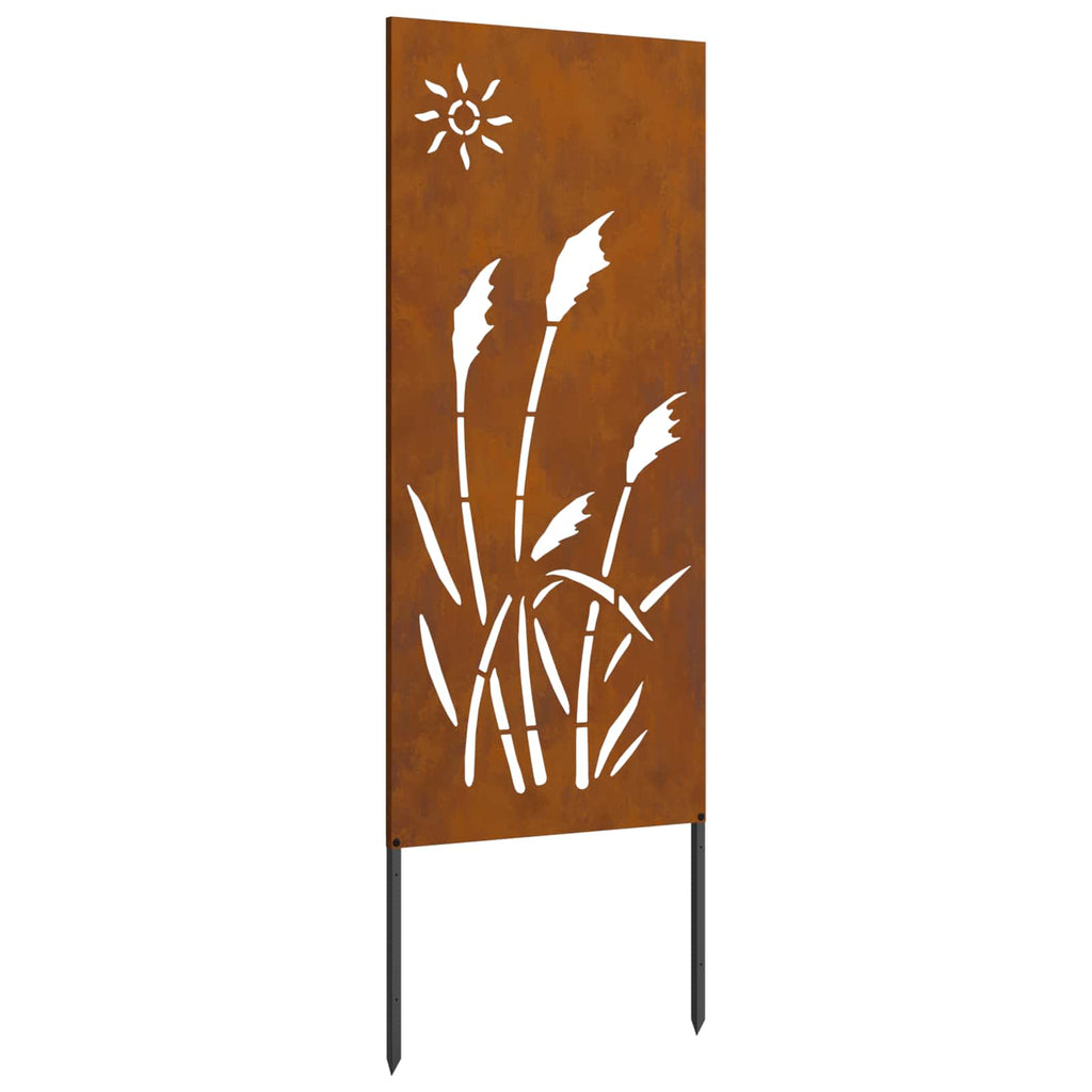 vidaXL Ekran zapewniający prywatność w ogrodzie Rdzawy 50 x 140 cm