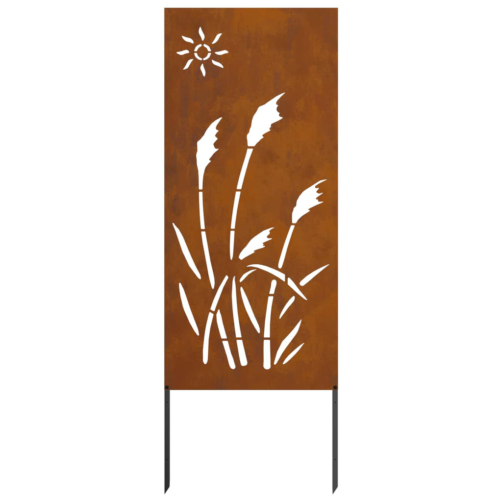 vidaXL Ekran zapewniający prywatność w ogrodzie Rdzawy 50 x 140 cm