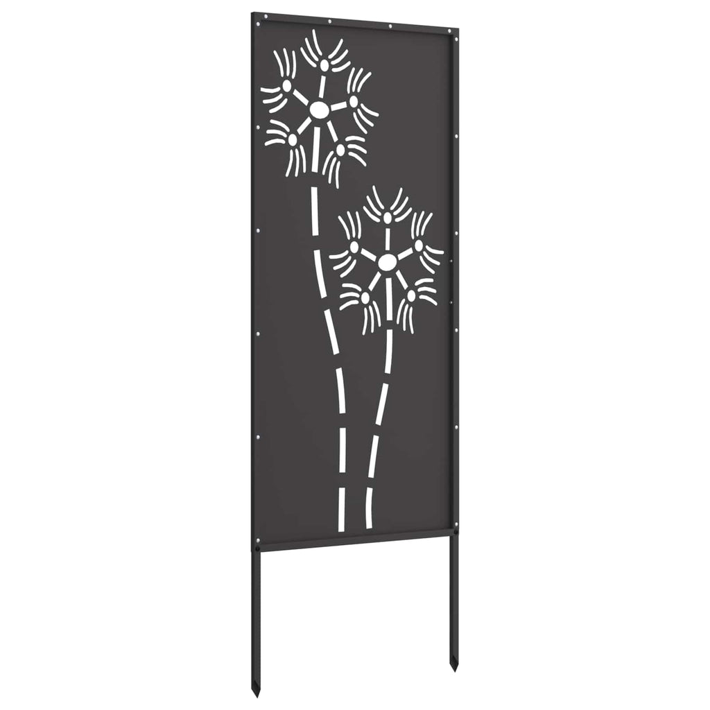 vidaXL Ekran zapewniający prywatność w ogrodzie Czarny 50 x 140 cm