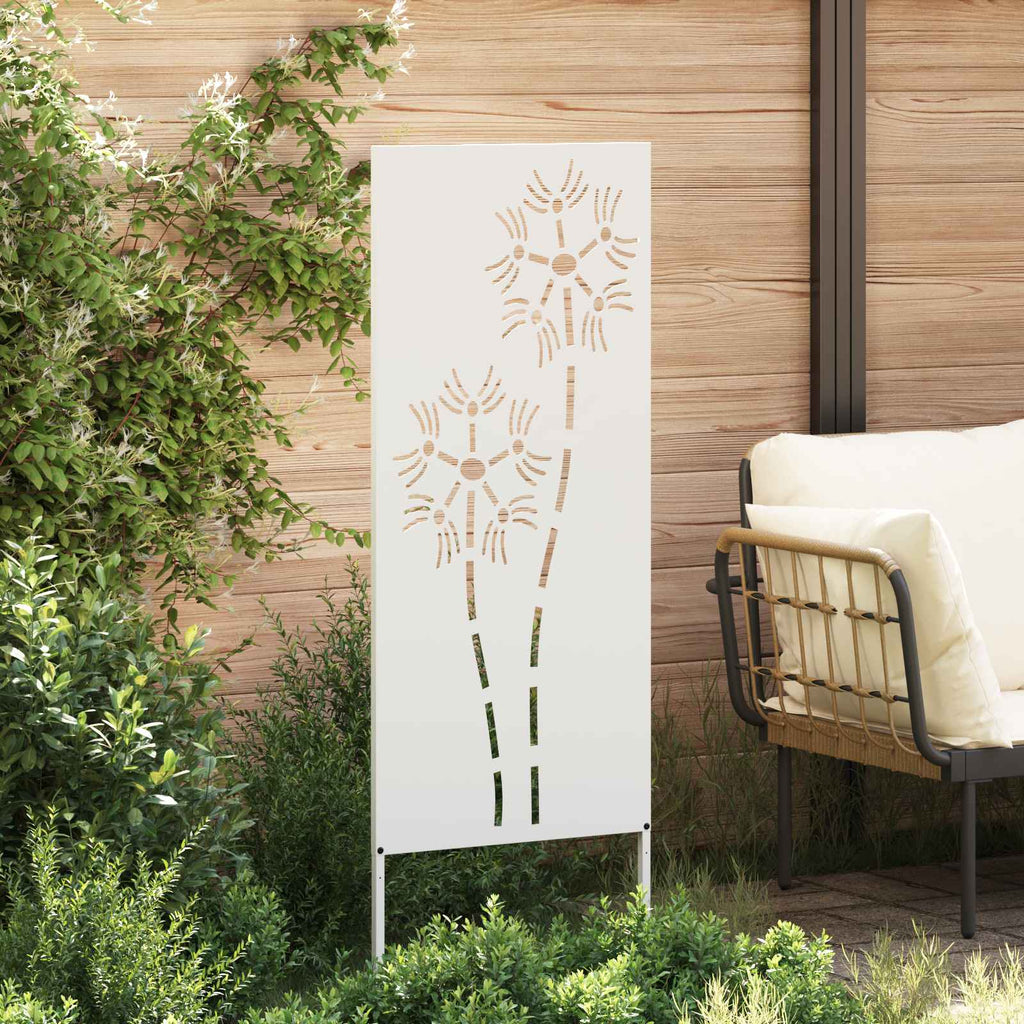 vidaXL Ekran zapewniający prywatność w ogrodzie Biały 50 x 140 cm