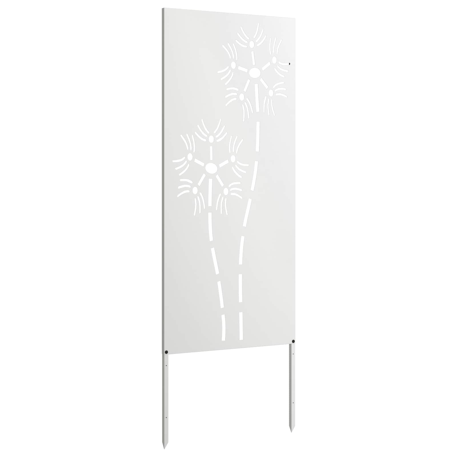 vidaXL Ekran zapewniający prywatność w ogrodzie Biały 50 x 140 cm
