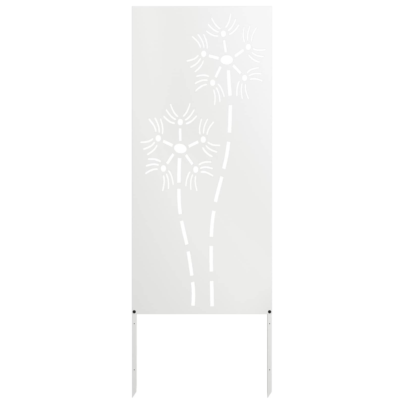 vidaXL Ekran zapewniający prywatność w ogrodzie Biały 50 x 140 cm