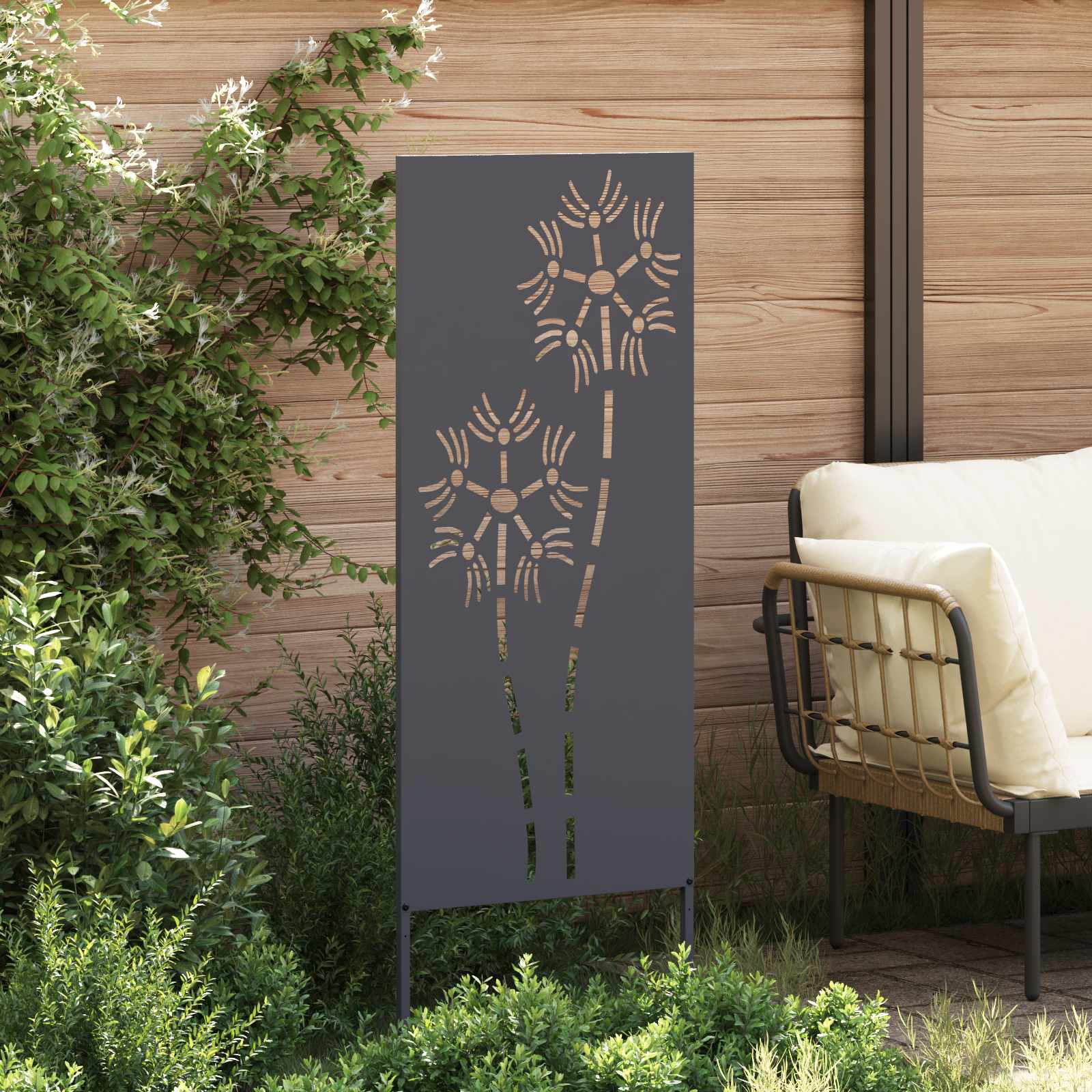 vidaXL Ekran zapewniający prywatność w ogrodzie Antracyt 50 x 140 cm