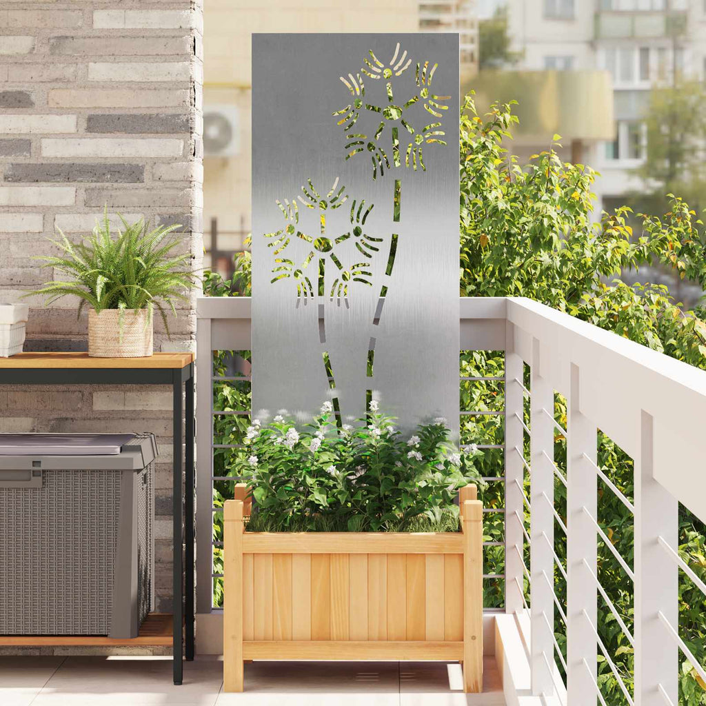 vidaXL Ekran zapewniający prywatność w ogrodzie Srebrny 50 x 140 cm