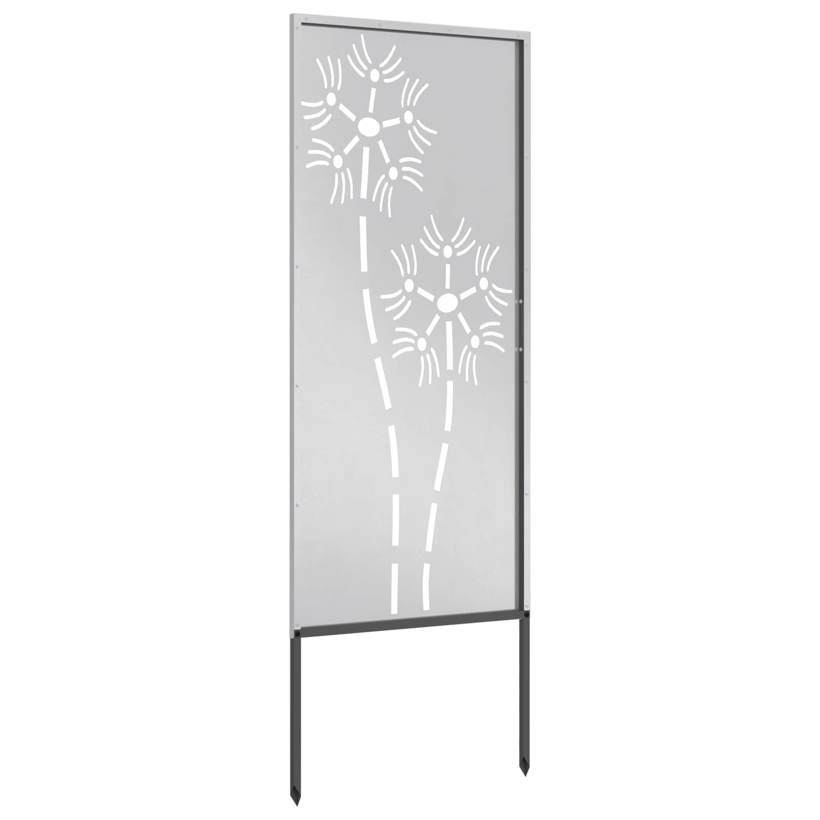 vidaXL Ekran zapewniający prywatność w ogrodzie Srebrny 50 x 140 cm