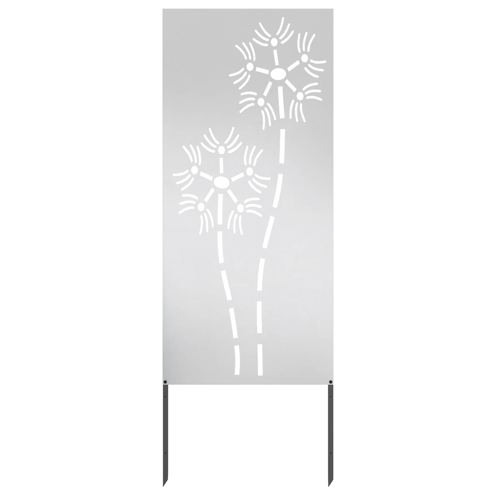 vidaXL Ekran zapewniający prywatność w ogrodzie Srebrny 50 x 140 cm