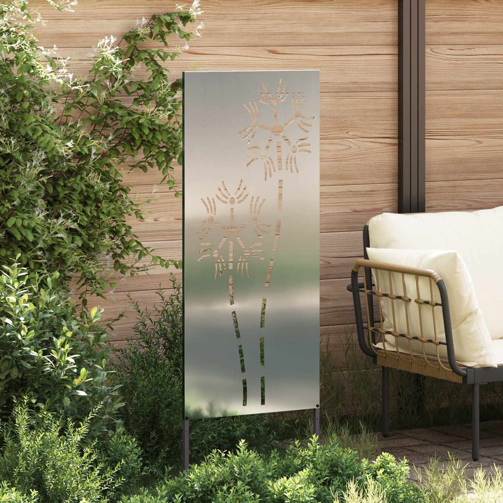 vidaXL Ekran zapewniający prywatność w ogrodzie Srebrny 50 x 140 cm