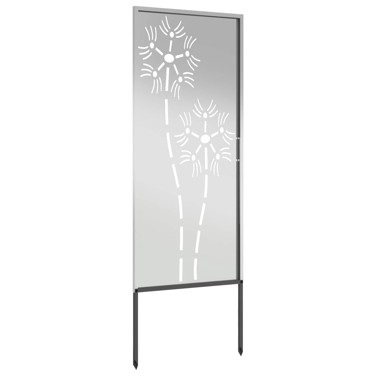 vidaXL Ekran zapewniający prywatność w ogrodzie Srebrny 50 x 140 cm