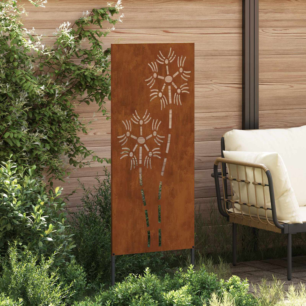 vidaXL Ekran zapewniający prywatność w ogrodzie Rdzawy 50 x 140 cm