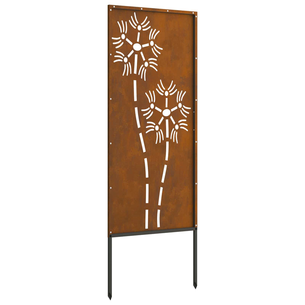 vidaXL Ekran zapewniający prywatność w ogrodzie Rdzawy 50 x 140 cm