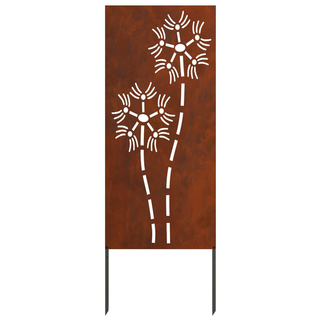 vidaXL Ekran zapewniający prywatność w ogrodzie Rdzawy 50 x 140 cm