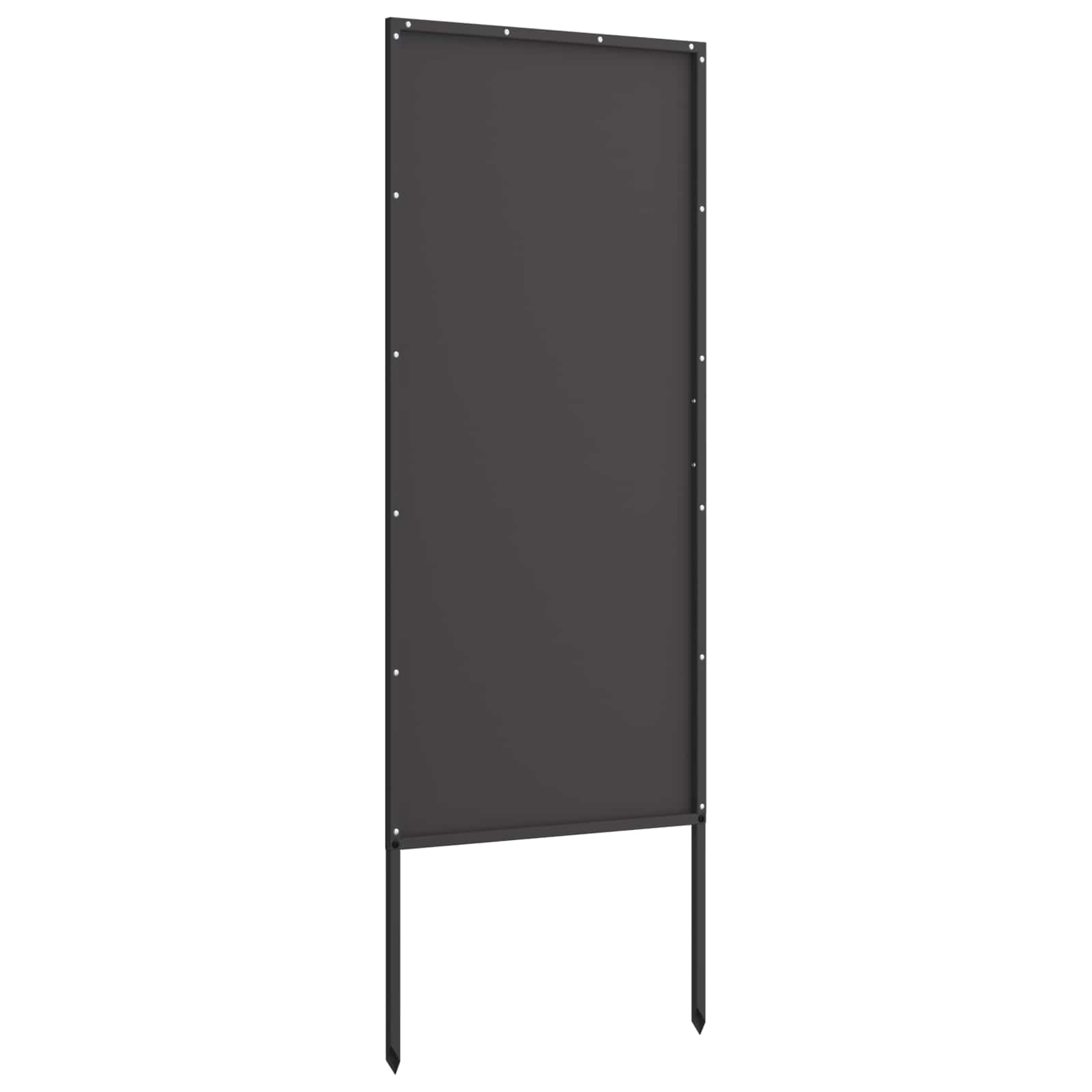 vidaXL Ekran zapewniający prywatność w ogrodzie Czarny 50 x 140 cm